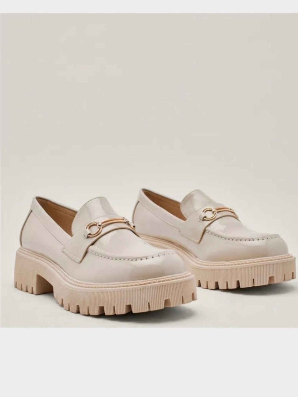 Nasty Gal Nude Loafers